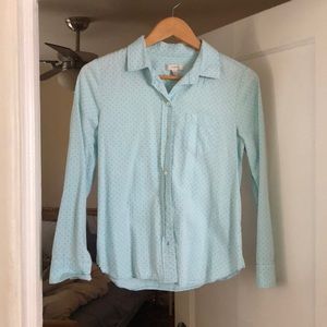 J. Crew Polka Dot Button Down